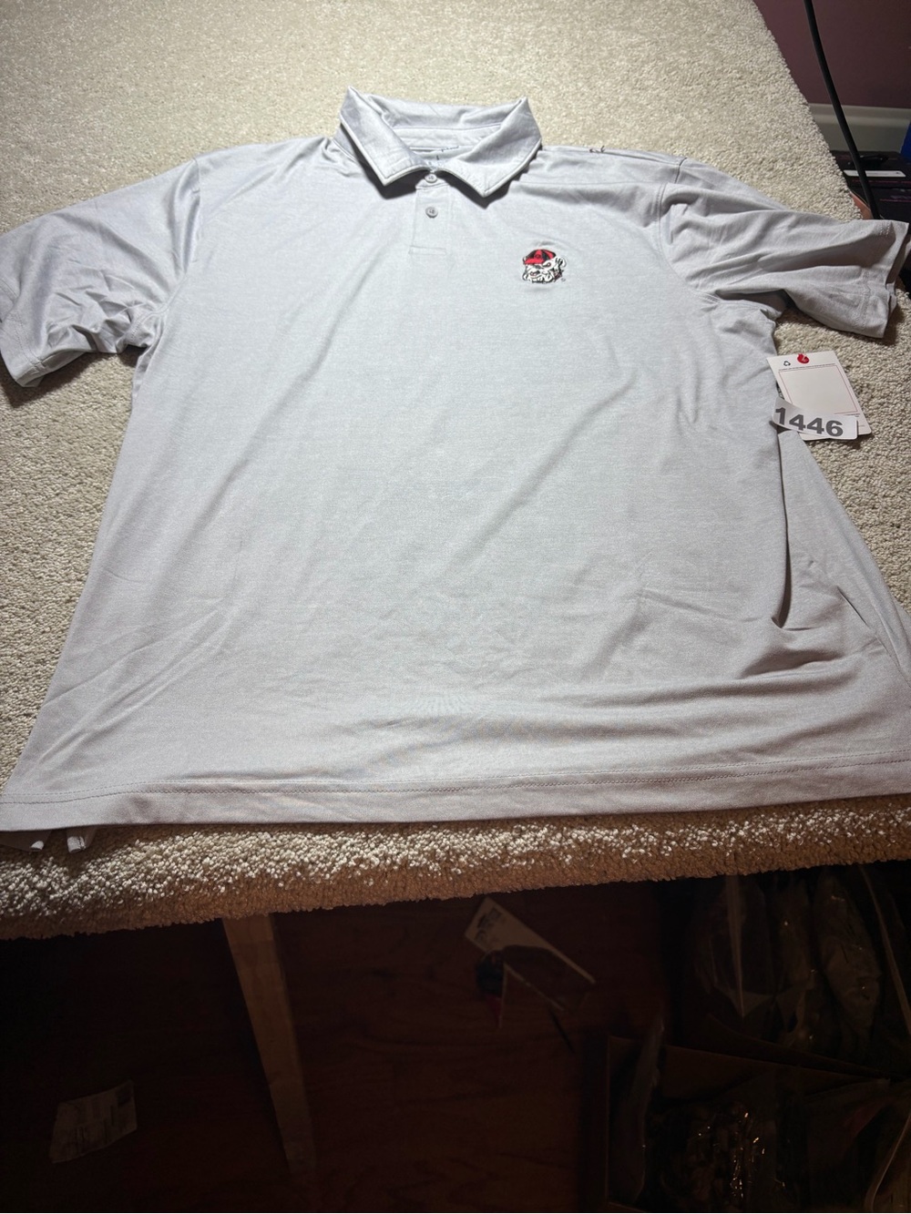 Champion Georgia bulldog short sleeve polo NEW sz large